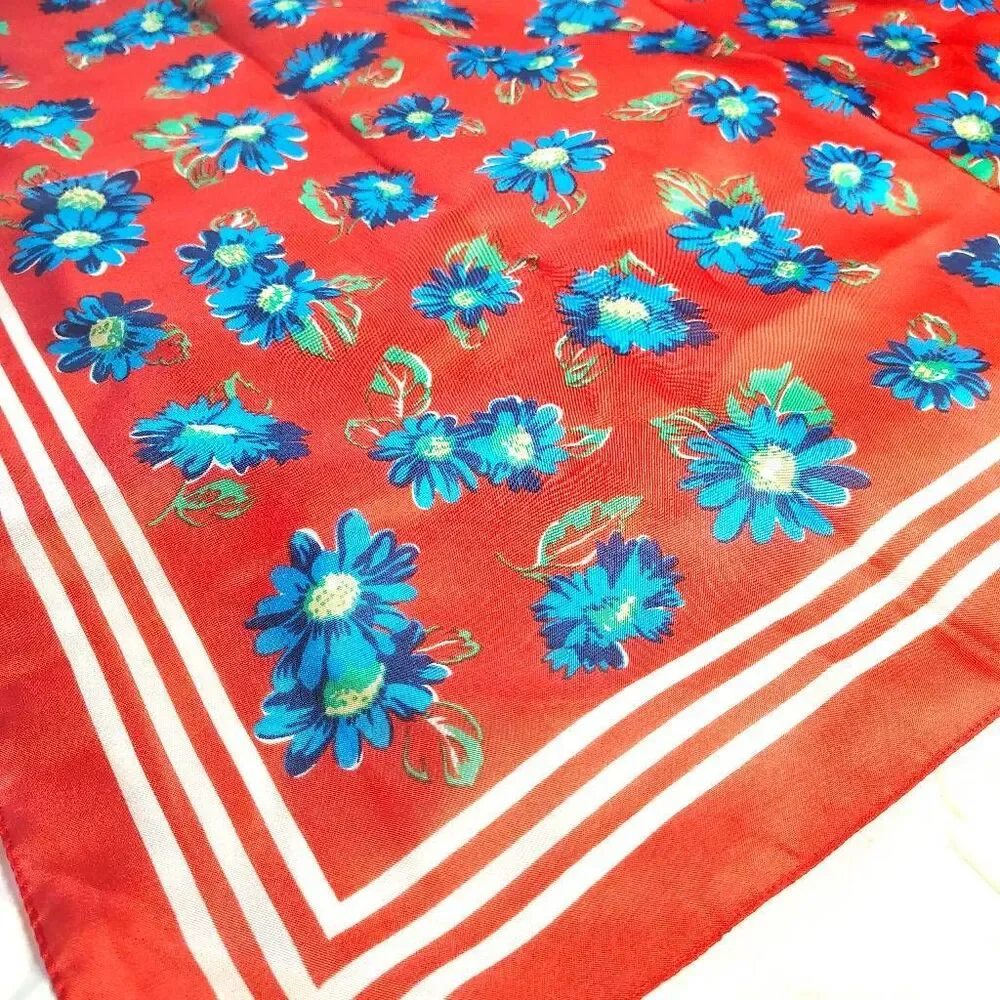 Vintage Sarah Coventry Floral Square Scarf – Made in Italy